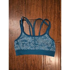 Champion Womens‎ Seamless Racerback Sports Bra Teal Blue Gym Workout Athletic S